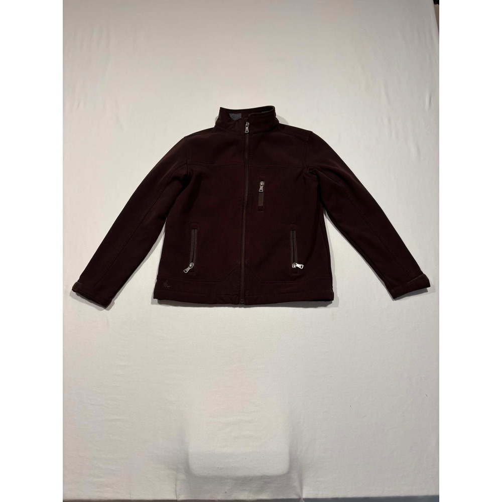 Cody‎ James Boys Brown Softshell Jacket Western Plaid Fleece Lined Size S Small